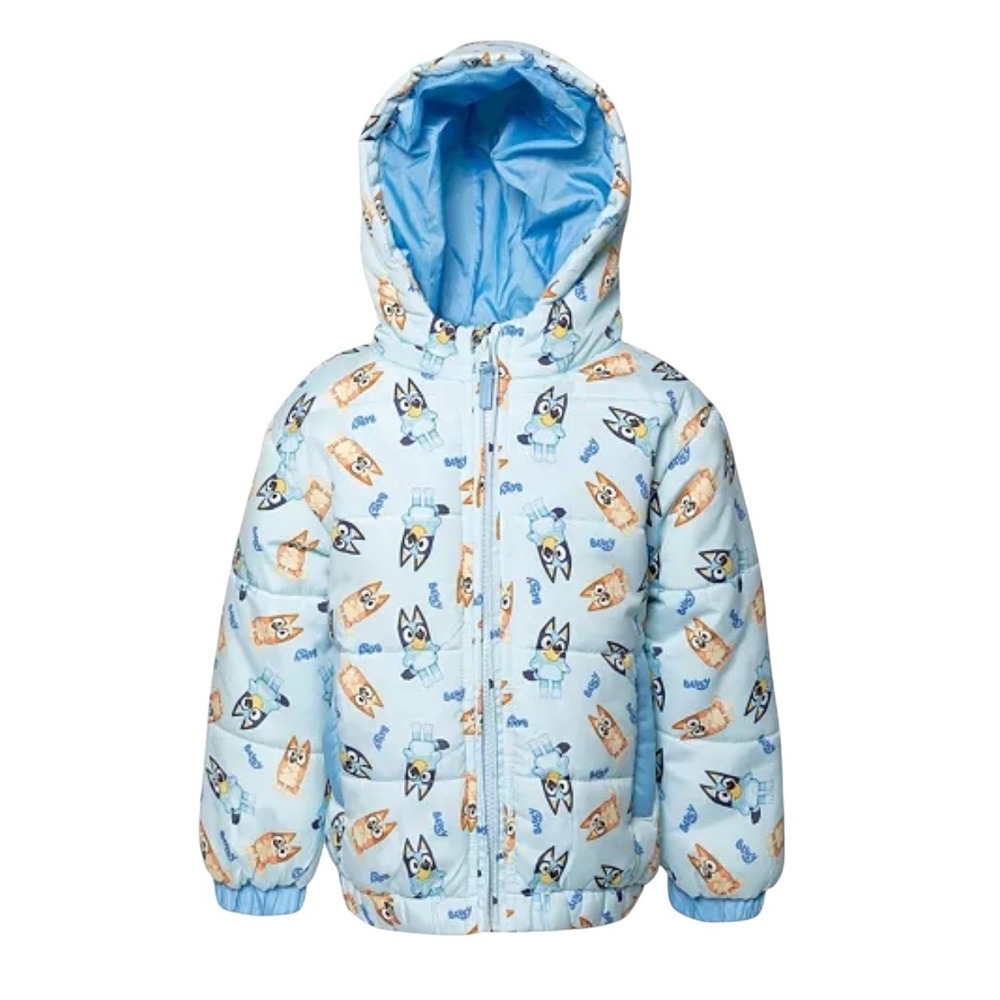 Bluey Bingo Toddler Winter Jacket Puffer Size 4T. NWOT